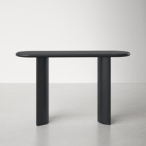 Black modern store console table